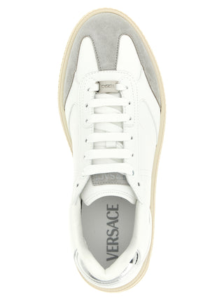 White Calfskin Low Top Sneakers