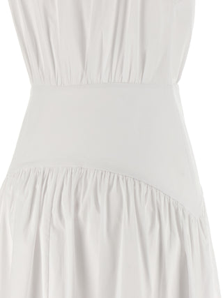 White Cotton Midi Dress