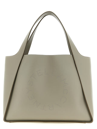 Beige Polyamide Tote Bag