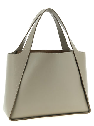 Beige Polyamide Tote Bag
