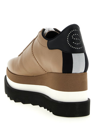 Beige Polyethylene Wedge Sandals