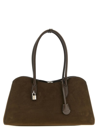 Bolso de hombro de cáñamo marrón