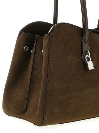 Bolso de hombro de cáñamo marrón