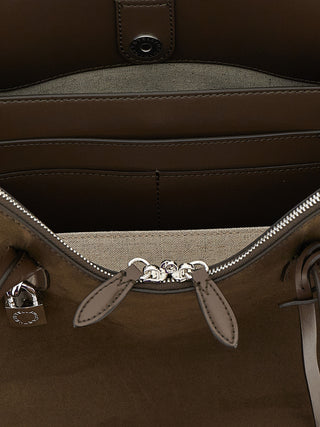 Bolso de hombro de cáñamo marrón