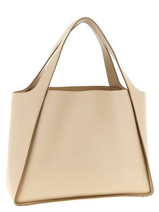 Beige Polyamide Tote Bag