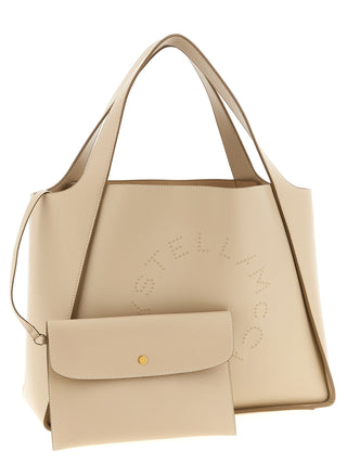 Beige Polyamide Tote Bag