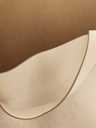 Beige Polyamide Tote Bag