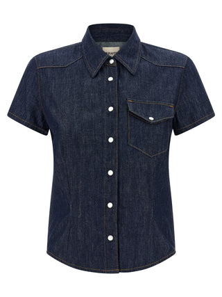 Blue Cotton Blouse