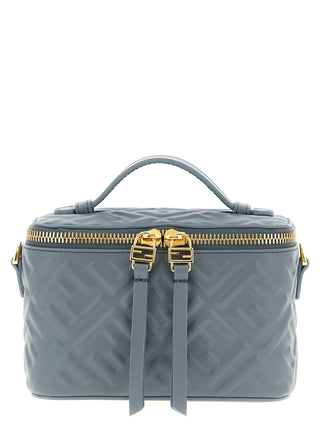 Blue Lamb Leather Handbag