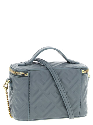 Blue Lamb Leather Handbag