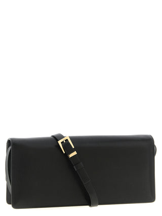 Black Goatskin Shoulder Bag
