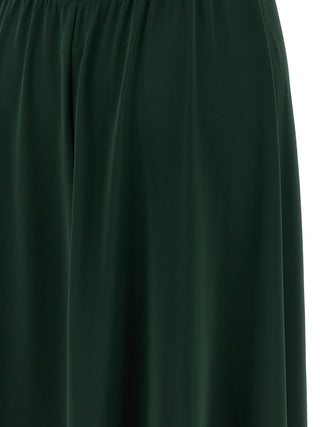 Vestido largo bicolor de poliamida