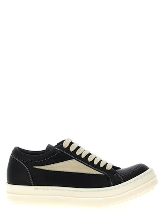 Bicolor Cowhide Low Top Sneakers