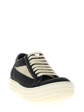 Bicolor Cowhide Low Top Sneakers