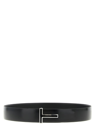 Black Calfskin Regular Belt