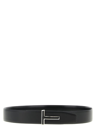 Black Calfskin Regular Belt