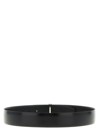 Black Calfskin Regular Belt