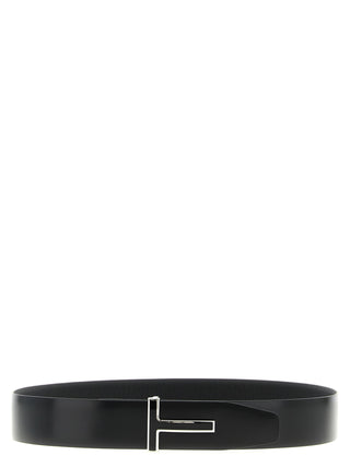 Black Calfskin Regular Belt