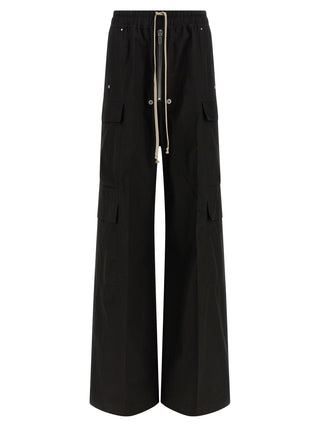 Black Cotton Cargo Pants