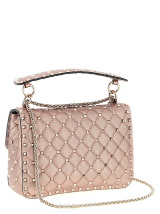 Bolso de hombro multicolor de piel de cordero