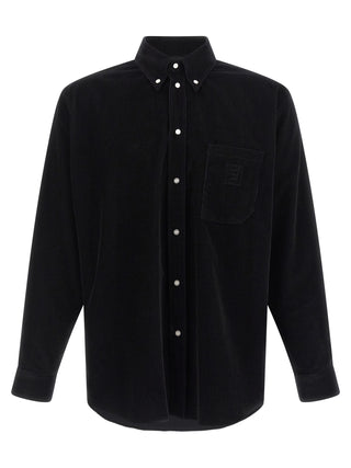 Blusa negra de algodón
