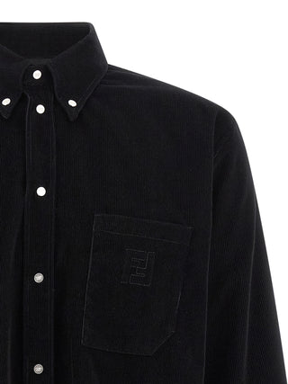 Blusa negra de algodón
