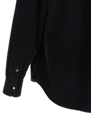Blusa negra de algodón