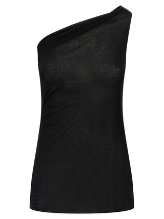Black Viscose T-Shirt