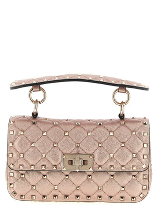 Bolso de hombro multicolor de piel de cordero