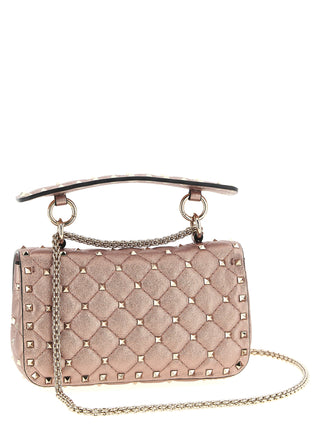 Bolso de hombro multicolor de piel de cordero