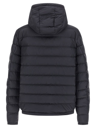 Blue Polyester Full-Length Jacket