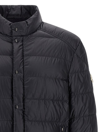 Blue Polyamide Full-Length Jacket