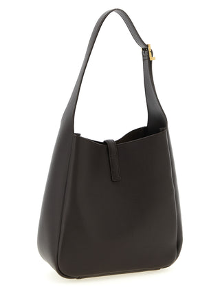 Brown Calfskin Shoulder Bag
