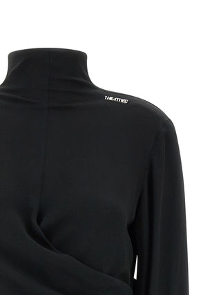 Black Acetate Tank Tops