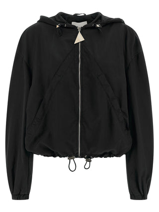 Bomber de poliéster negro
