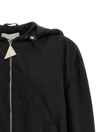 Bomber de poliéster negro