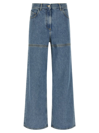 Blue Cotton Jeans Denim