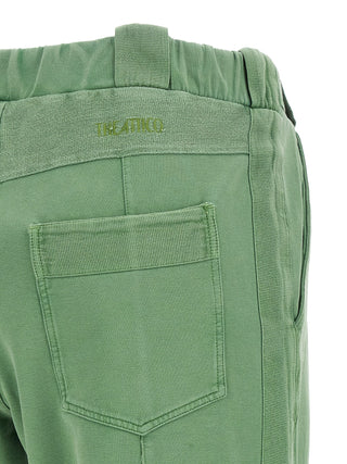 Bicolor Cotton Casual Pants