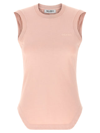 Camiseta sin mangas multicolor de algodón