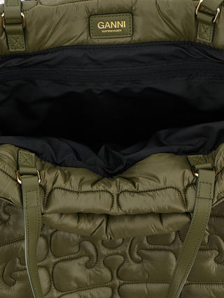 Bicolor Recycled Polyamide Tote Bag