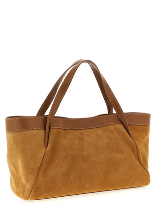 Brown Polyethylene Shoulder Bag