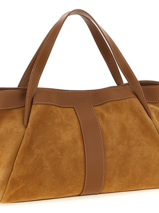 Brown Polyethylene Shoulder Bag