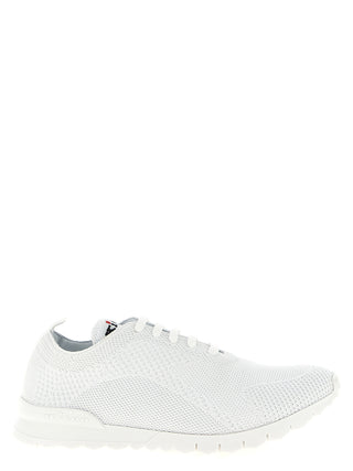 White Cotton Athletic Sneakers