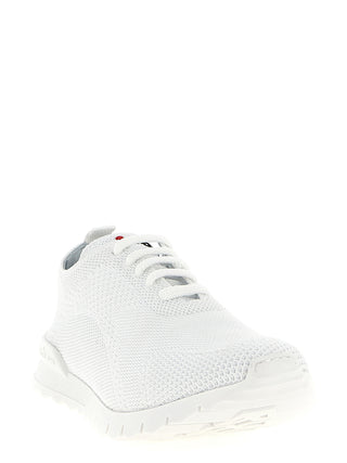 White Cotton Athletic Sneakers
