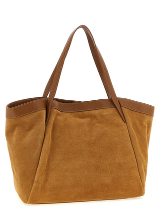 Brown Polyethylene Tote Bag