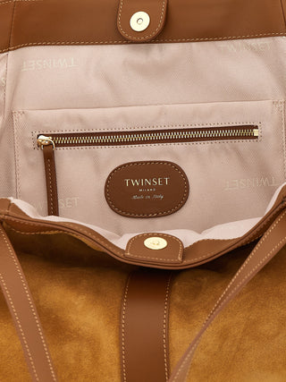 Brown Polyethylene Tote Bag