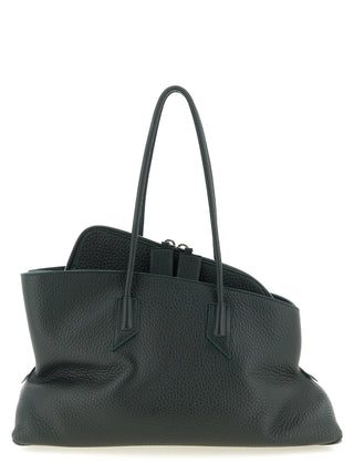Bicolor Calfskin Shoulder Bag