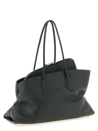 Bicolor Calfskin Shoulder Bag