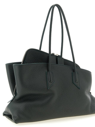 Bicolor Calfskin Shoulder Bag