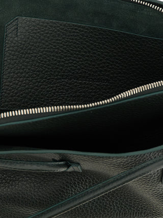 Bicolor Calfskin Shoulder Bag